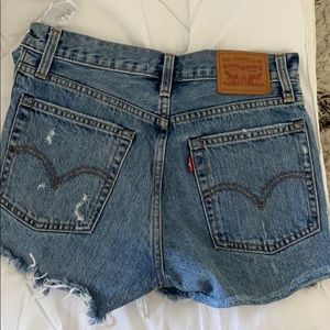 Levi’s wedgie denim shorts